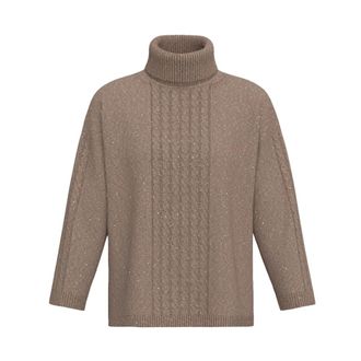 Marella Coltrui - Dames - Truien - Bruin - Maat: M Wol