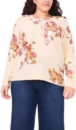 Vince Camuto Electric Bouquet Sweater in Birch at Nordstrom Rack, Size 3X