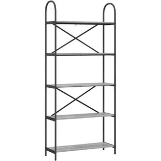 vidaXL Estante de libros Gris sonoma 80 x 30 x 183 cm vidaXL