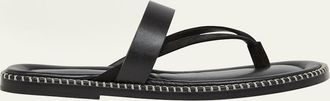 Dries Van Noten Mens Thong Leather Sandals