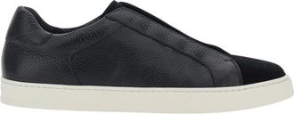 Doucal's Spencer Lage Top Sneakers - Heren - Sneakers - Zwart - 41 EU - Leer - Schoenen