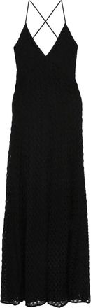Missoni Abito lungo con scollo a V - Nero