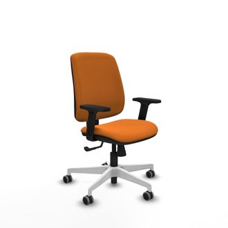 Piqueras y Crespo Silla De Oficina Piqueras Y Crespo Alares Naranja Similpiel