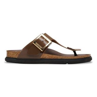 Birkenstock Gizeh db Hex Shine Carafe, Natural Leather