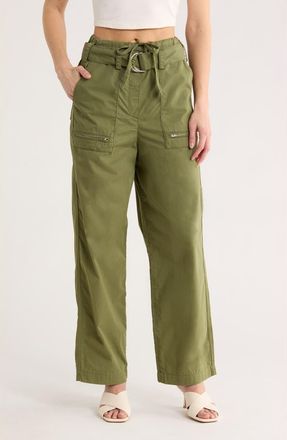 Maje Popsy Cotton Utility Pants in Khaki at Nordstrom Rack, Size 2 (Fits Like 4-6 Us) / 38 Eu