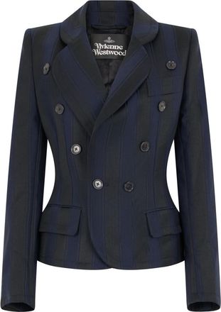 Vivienne Westwood Blue Notched Lapel Blazer