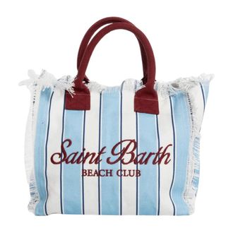 Saint Barth Tote Bags, female, Blue, Size: ONE SIZE Colette Canvas Bag