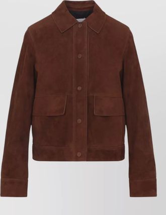Yves Salomon leather fitted jacket