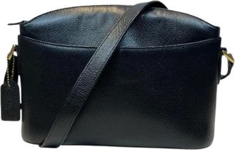 Coach Pre-owned Cross Body Bags, female, Black, Size: ONE SIZE Pre-owned Leather Crossbody Bag