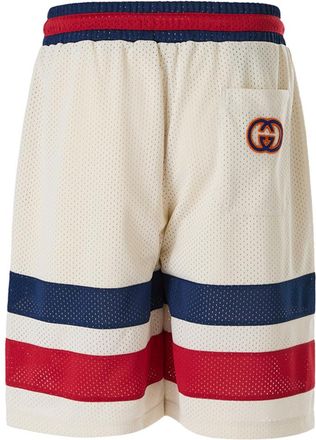 Gucci Cream polyester Logo Mens Shorts