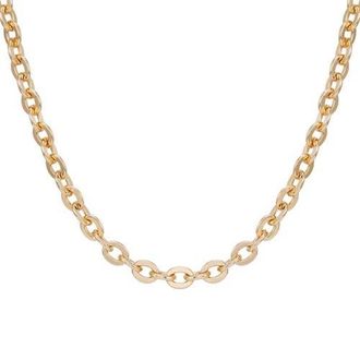 Vince Camuto Oval Link Chain Necklace in 14K Gold Plated at Nordstrom
