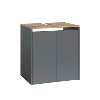 Vicco Mueble Bajo Lavabo Viktor, Antracita/roble Dorado, 60.2 X 65 Cm, Vicco
