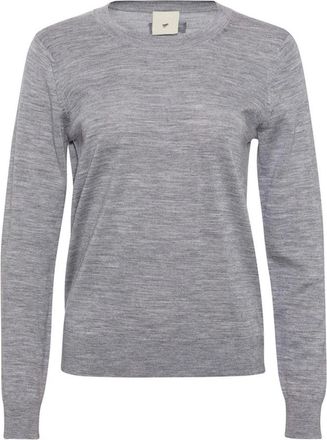 Julie Fagerholt - Heartmade Rondgebreide bovenkleding - Dames - Ronde hals truien - Grijs - XS - Truien & Vesten