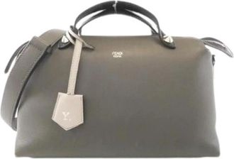 Fendi Pre-owned By The Way Medium Calf Handbag - Dames - Vintage Handtas - Grijs - ONE Size - Leer - Vintage