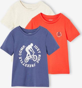 Vertbaudet 3er-Pack Jungen T-Shirts tinte