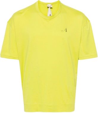 Ten c logo-embroidered cotton T-shirt - men - Cotton - L - Green