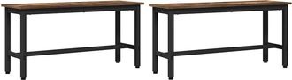 vidaXL Banca De Comedor 2 Uds. 100 X 32,5 X 48,5 Cm Vidaxl