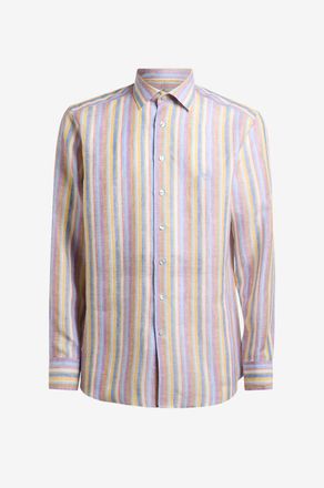 Etro Bunt gestreiftes Leinenhemd Roma