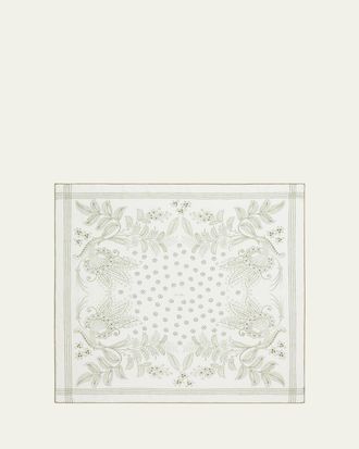 Loro Piana Daisy Bandana-Print Wool Foulard Scarf