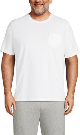 Lands End Super-T Short Sleeve T-Shirt with Pocket in White at Nordstrom, Size Medium