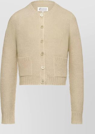 Maison Margiela patch pocket knit cardigan