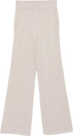 Max Mara Broek met wijde pijpen - Beige