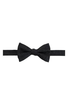 Trafalgar Store Banbury Pre-Tied Silk Bow Tie in Black at Nordstrom
