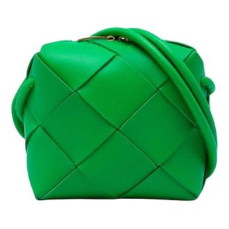 Bottega Veneta Pre-owned Camera Bag - Dames - Pre-owned - Groen - Maat: ONE Size Leer