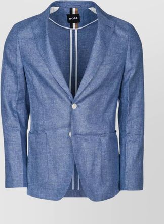 HUGO BOSS tailored jacket with flap pockets and vent