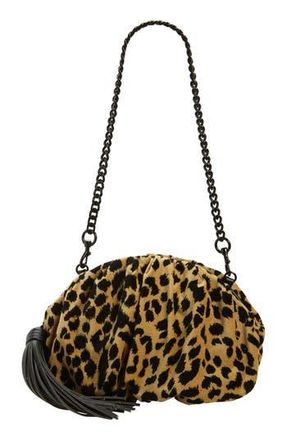 Rebecca Minkoff Small Ruched Clutch in Leopard/Black at Nordstrom Rack