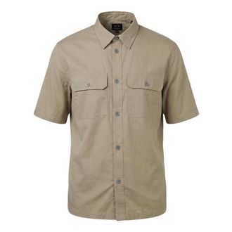 A|X Armani Exchange Short Sleeve Shirts, male, Beige, Size: XL Short-Sleeve Shirt