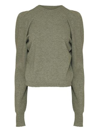 Maison Margiela Wollen trui met pofschouders - Groen