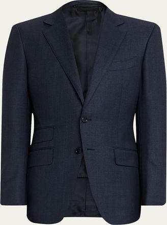 Tom Ford Mens Wool Notch-Lapel Two-Piece Suit