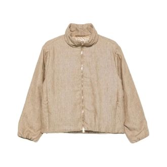 Herno Light Jackets, female, Beige, Size: XS Down Jacket