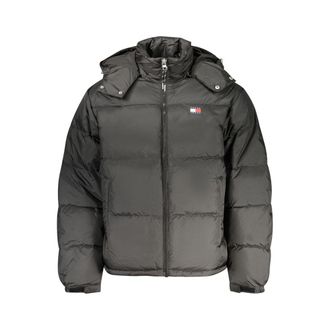 Tommy Hilfiger Black Polyester Mens Mens Jacket