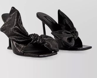 Givenchy leather boudoir bow mule sandals 95mm