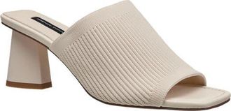 French Connection Styles Knit Stretch Mule in Bone at Nordstrom, Size 10
