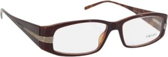 Prada Pre-owned Plastic Zonnebrillen - Dames - Vintage Accessoires - Bruin - ONE Size - Vintage