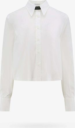 Brunello Cucinelli White Cotton Womens Shirt