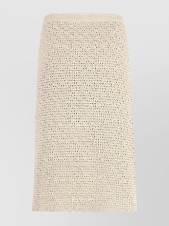 Bottega Veneta cotton crochet wrap skirt