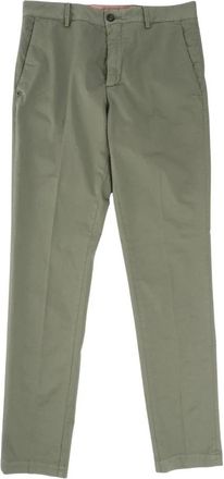 White Sand Slim Fit Chino - Heren - Chinos - Groen - L - Katoen - Broeken
