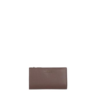 Coccinelle Metallic Soft Portemonnee - Dames - Accessoires - Bruin - Maat: ONE Size Leer