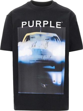 Purple Headlights print T-shirt Man XL