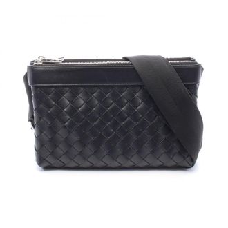 Bottega Veneta Black Intrecciato Handbag Shoulder Bag (Pre-Owned)