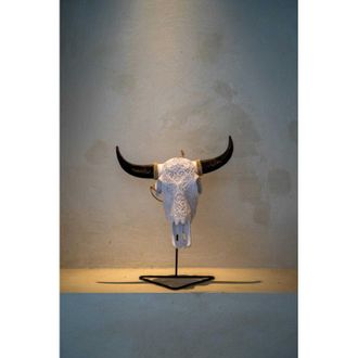 OEM Decoraci&oacute;n De Cabeza De Toro Blanca S