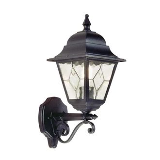 Elstead Lighting Farol de pared exterior cl&aacute;sico con cristales biselados