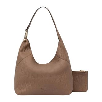 Furla Lara M Hobo - Dames - Tassen - Bruin - Maat: ONE Size Leer