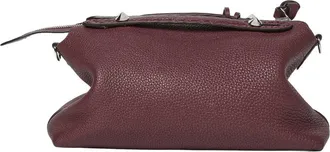 Fendi Womens Leather Handbag By The Way Bordeaux Handbags Hand Bags