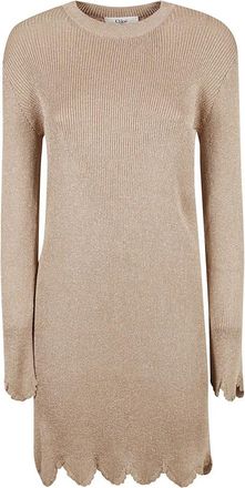 Chlo&eacute; Elegante Jurken voor Vrouwen - Dames - Kleedjes - Beige - XS - Kleedjes