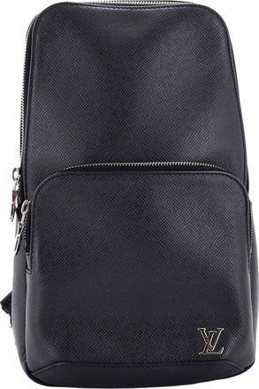 Louis Vuitton Black Taiga Leather Avenue Sling Bag (Authentic Pre-Loved)